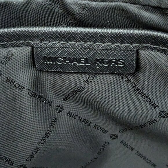 Michael Kors Jet Set Large East West Crossbody Black MK Signature . - Picture 12 of 15